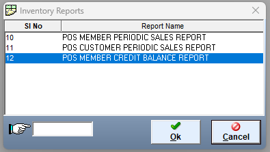 How to Check POS Member Credit Balance and utilized amount