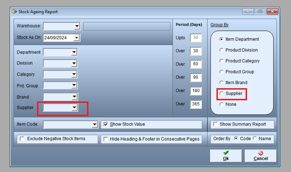 how to check Stock Aging Report